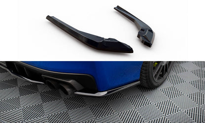 Diffusor Flaps V.2 passend für Subaru WRX STI Mk1 schwarz Hochglanz