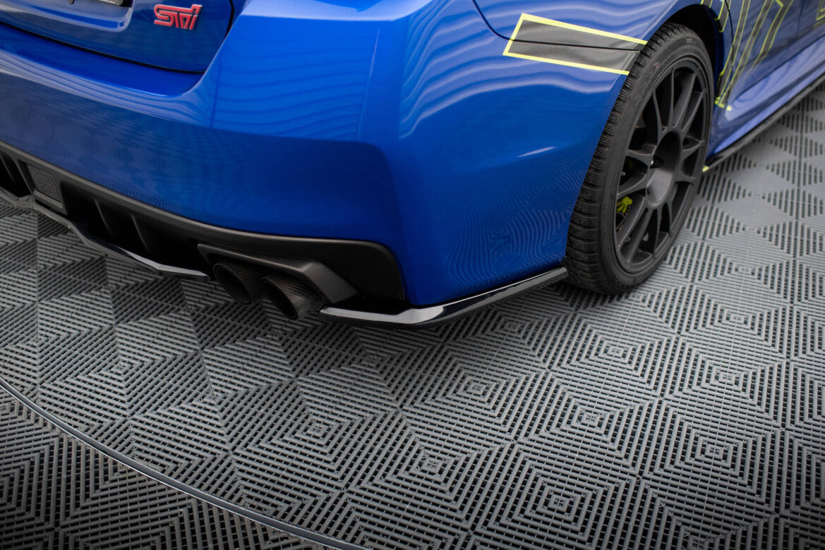 Diffusor Flaps V.2 passend für Subaru WRX STI Mk1 schwarz Hochglanz