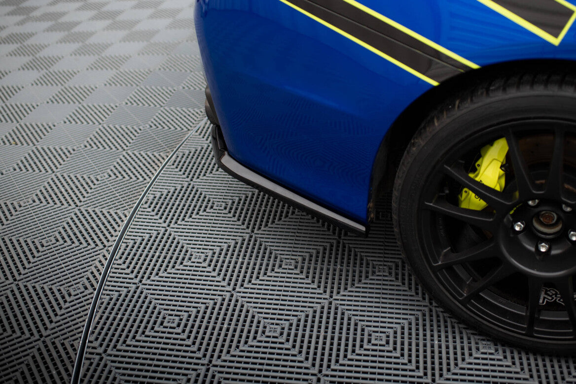 Diffusor Flaps V.2 passend für Subaru WRX STI Mk1 schwarz Hochglanz