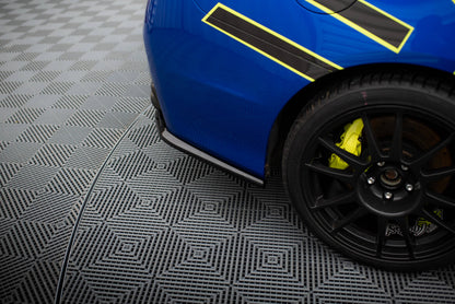 Diffusor Flaps V.2 passend für Subaru WRX STI Mk1 schwarz Hochglanz