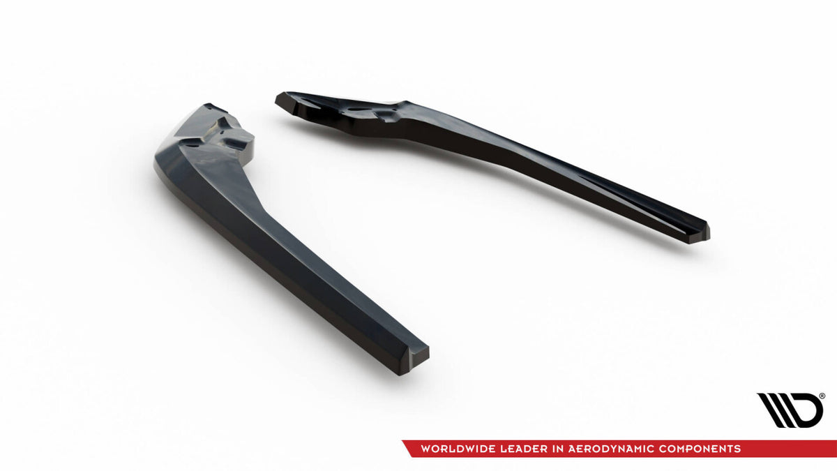 Diffusor Flaps V.2 passend für Subaru WRX STI Mk1 schwarz Hochglanz