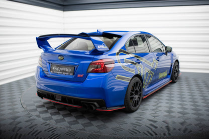 Diffusor Flaps V.2 passend für Subaru WRX STI schwarz Hochglanz