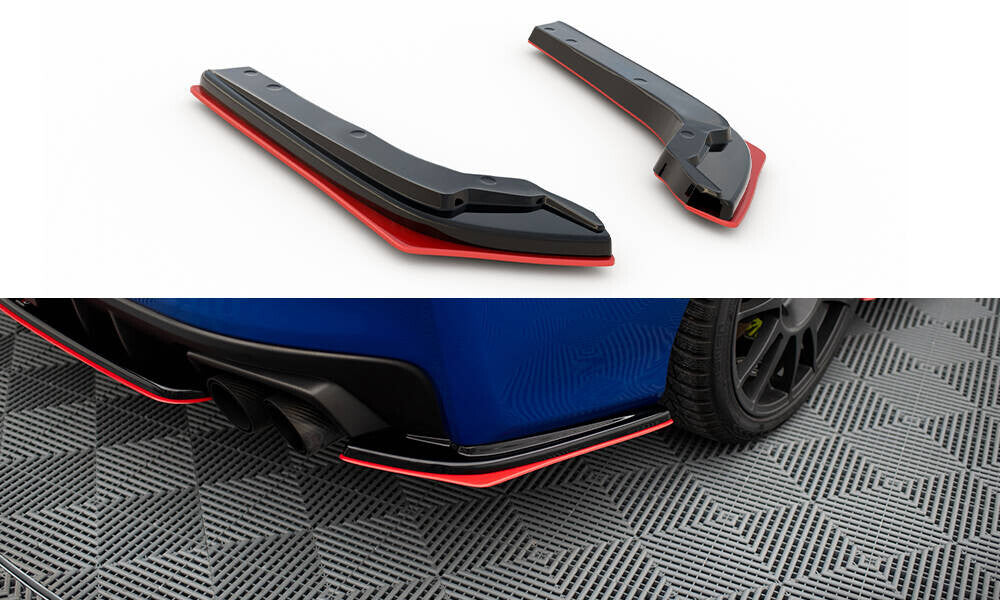 Diffusor Flaps V.2 passend für Subaru WRX STI schwarz Hochglanz