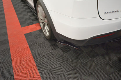 Diffusor Flaps V.2 passend für Tesla MODEL X schwarz Hochglanz