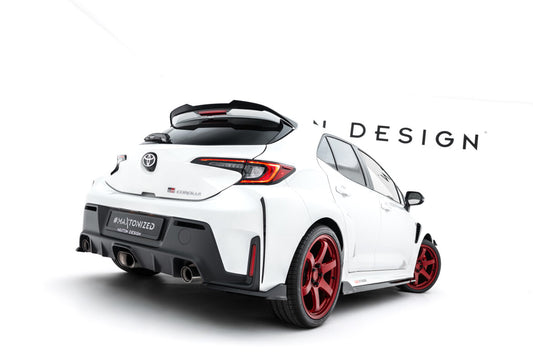 Diffusor Flaps V.2 passend für Toyota GR Corolla Mk12 schwarz Hochglanz