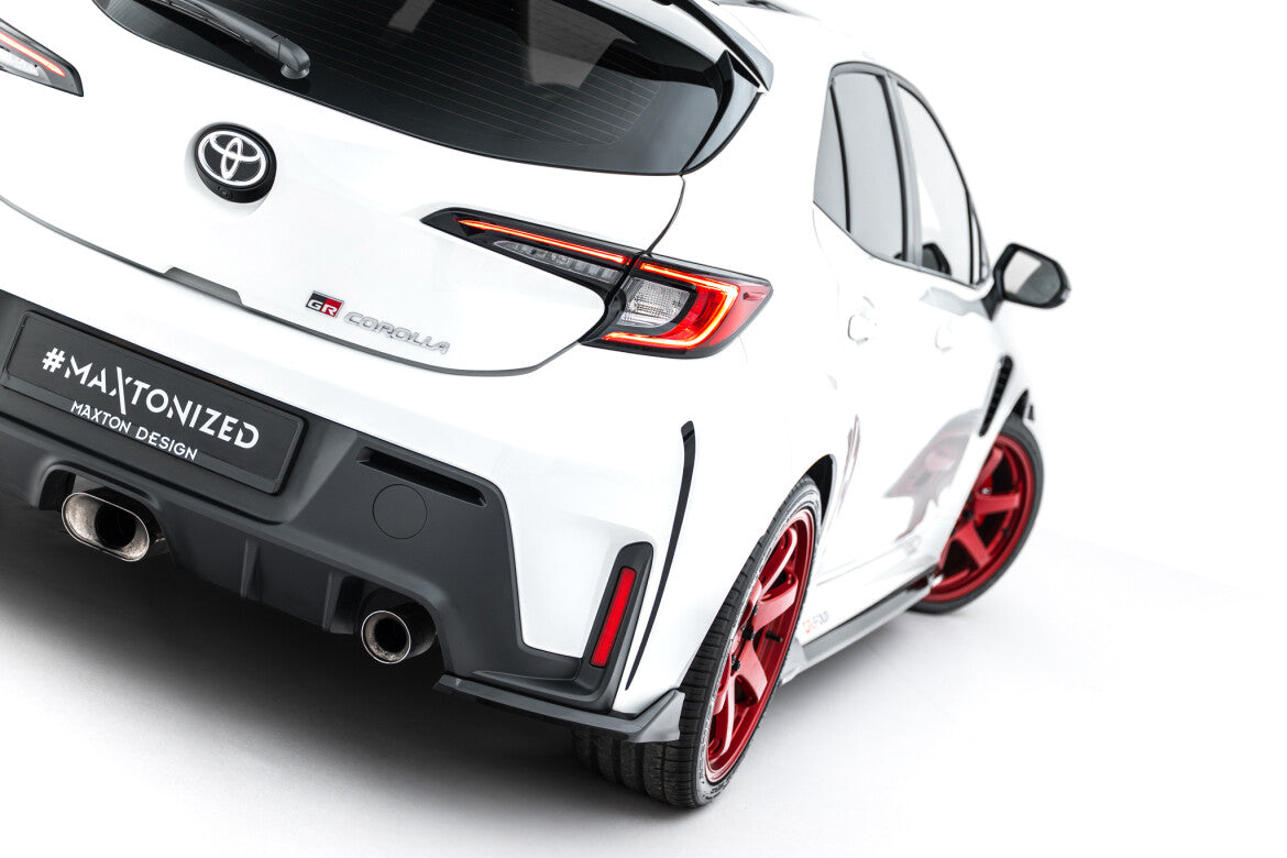 Diffusor Flaps V.2 passend für Toyota GR Corolla Mk12 schwarz Hochglanz