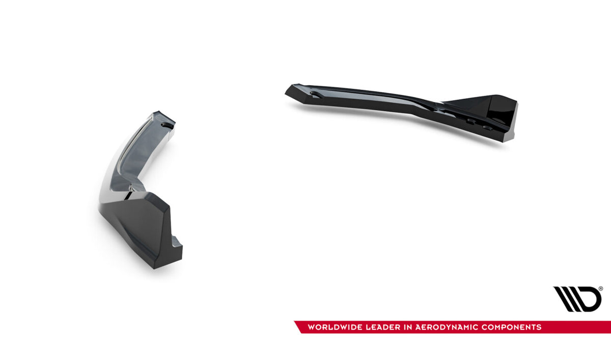 Diffusor Flaps V.2 passend für Toyota GR Corolla Mk12 schwarz Hochglanz