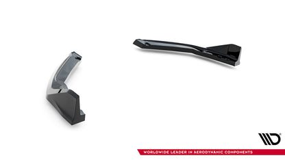 Diffusor Flaps V.2 passend für Toyota GR Corolla Mk12 schwarz Hochglanz