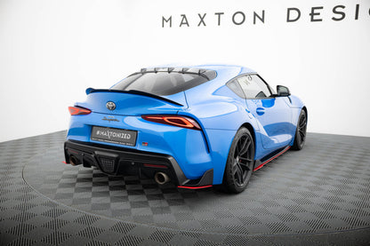 Diffusor Flaps V.2 passend für Toyota Supra Mk5 rot Hochglanz