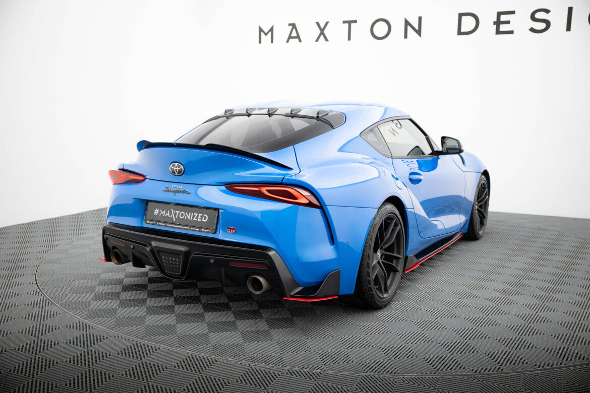Diffusor Flaps V.2 passend für Toyota Supra Mk5 schwarz Hochglanz
