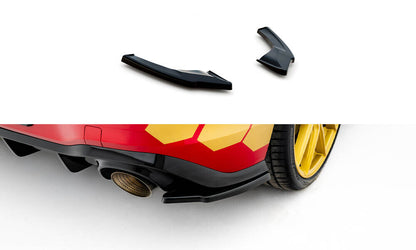 Diffusor Flaps V.2 passend für VW Golf GTI Clubsport Mk8 FL schwarz Hochglanz