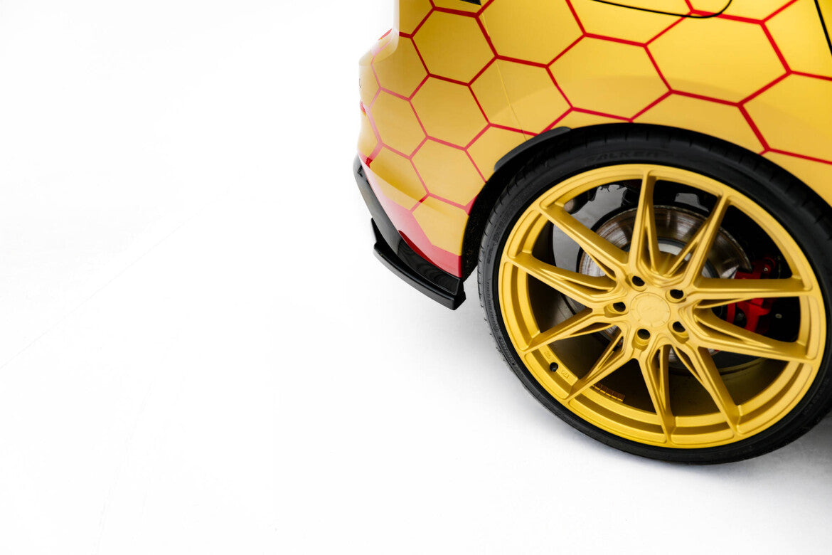 Diffusor Flaps V.2 passend für VW Golf GTI Clubsport Mk8 FL schwarz Hochglanz
