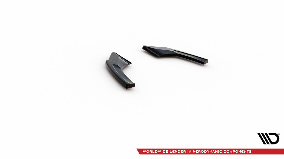 Diffusor Flaps V.2 passend für VW Golf GTI Clubsport Mk8 FL schwarz Hochglanz
