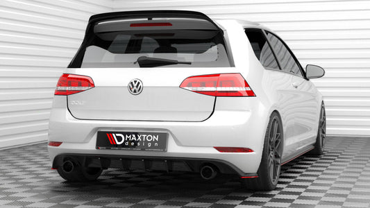 Diffusor Flaps V.2 passend für VW Golf GTI Mk7 FL schwarz Hochglanz