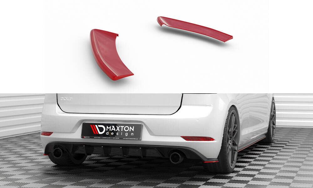 Diffusor Flaps V.2 passend für VW Golf GTI Mk7 FL schwarz Hochglanz