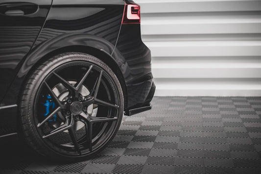 Diffusor Flaps V.2 passend für VW Golf R Hatchback Mk8 FL schwarz Hochglanz