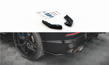 Diffusor Flaps V.2 passend für VW Golf R Hatchback Mk8 FL schwarz Hochglanz