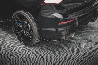Diffusor Flaps V.2 passend für VW Golf R Hatchback Mk8 FL schwarz Hochglanz