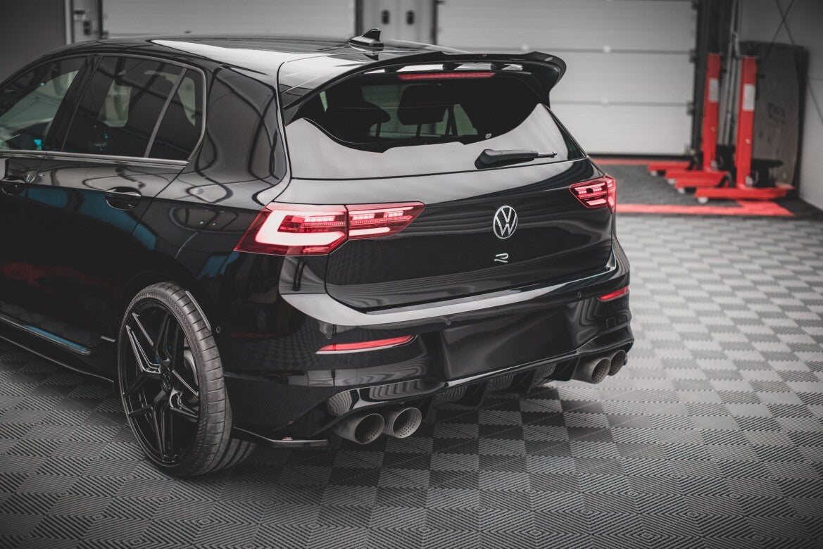 Diffusor Flaps V.2 passend für VW Golf R Hatchback Mk8 FL schwarz Hochglanz
