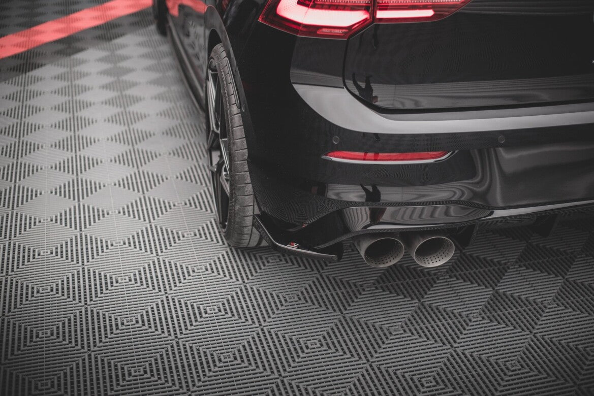 Diffusor Flaps V.2 passend für VW Golf R Hatchback Mk8 FL schwarz Hochglanz