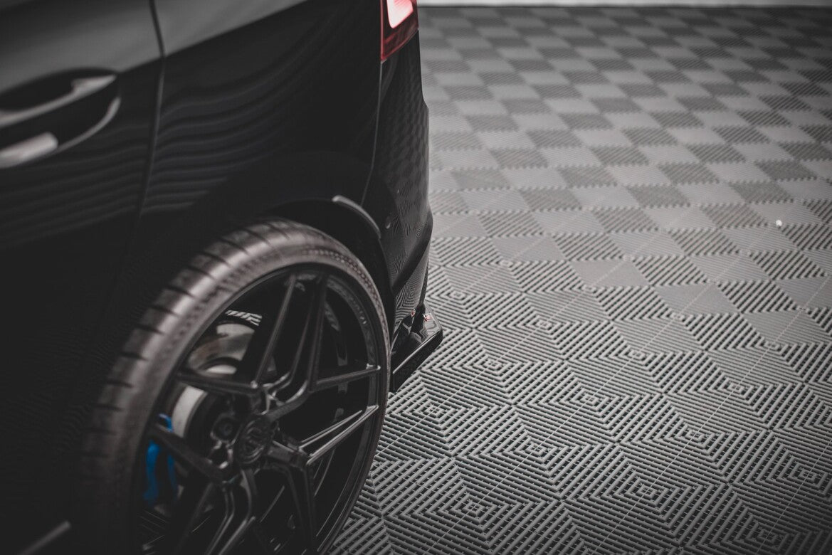 Diffusor Flaps V.2 passend für VW Golf R Hatchback Mk8 FL schwarz Hochglanz