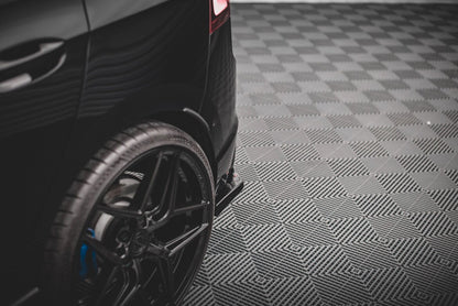 Diffusor Flaps V.2 passend für VW Golf R Hatchback Mk8 FL schwarz Hochglanz