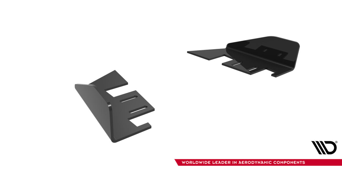 Diffusor Flaps V.2 passend für VW Golf R Hatchback Mk8 / Mk8 FL schwarz Hochglanz