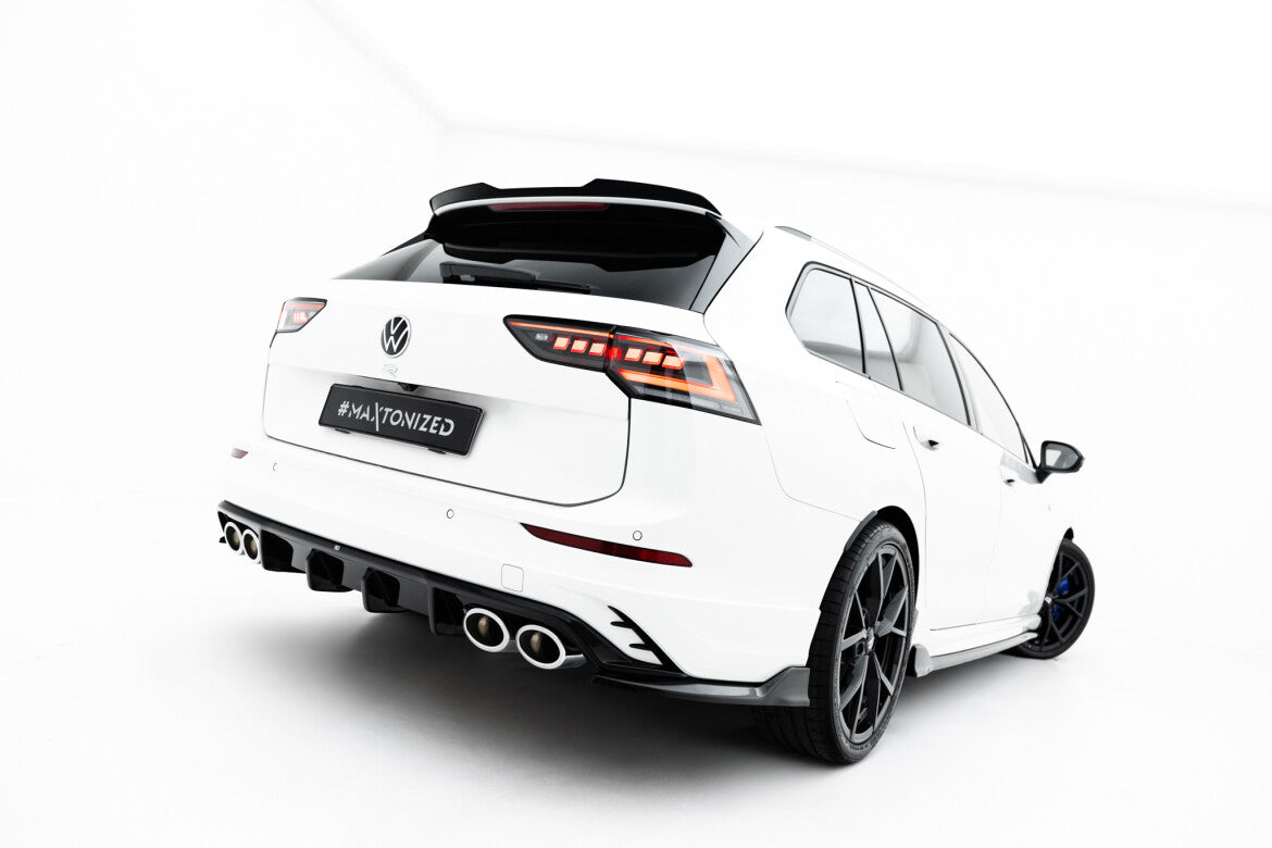Diffusor Flaps V.2 passend für VW Golf R Variant Mk8 / Mk8 FL schwarz Hochglanz