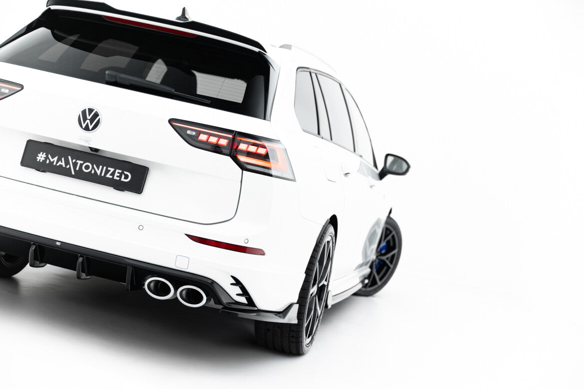 Diffusor Flaps V.2 passend für VW Golf R Variant Mk8 / Mk8 FL schwarz Hochglanz