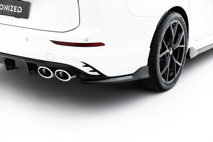 Diffusor Flaps V.2 passend für VW Golf R Variant Mk8 / Mk8 FL schwarz Hochglanz