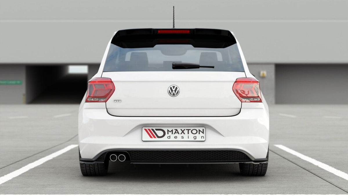 Diffusor Flaps V.2 passend für VW Polo GTI / R-line Mk6 schwarz Hochglanz