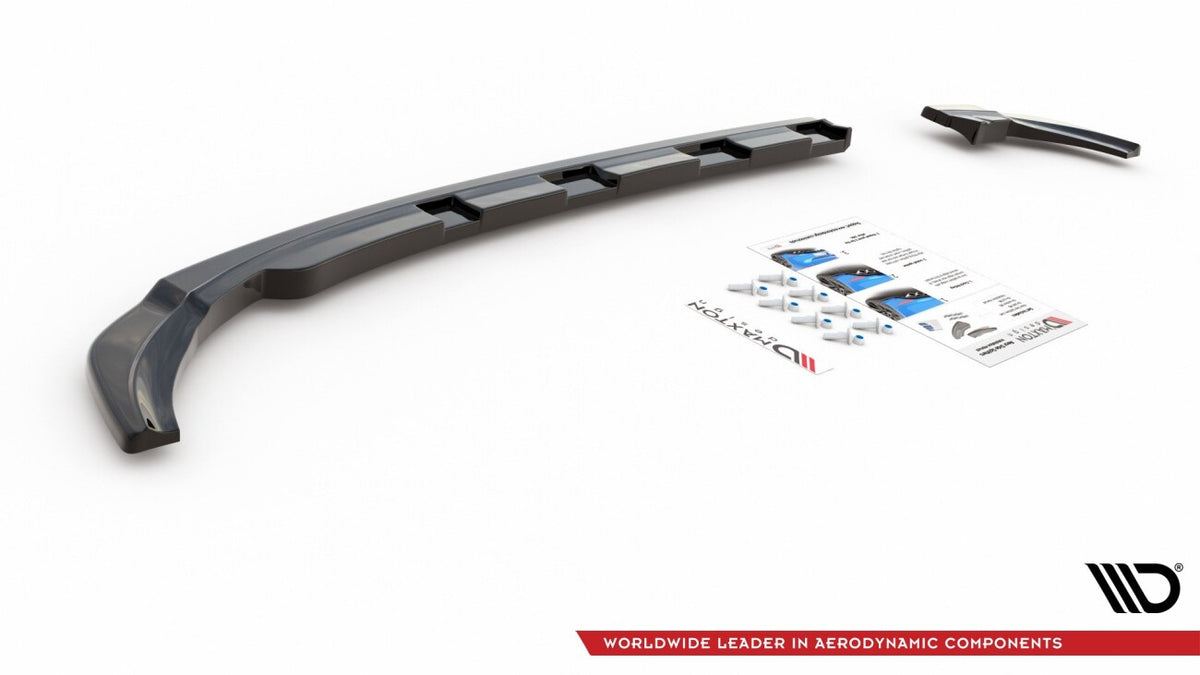 Diffusor Flaps V.2 passend für VW Polo GTI / R-line Mk6 schwarz Hochglanz