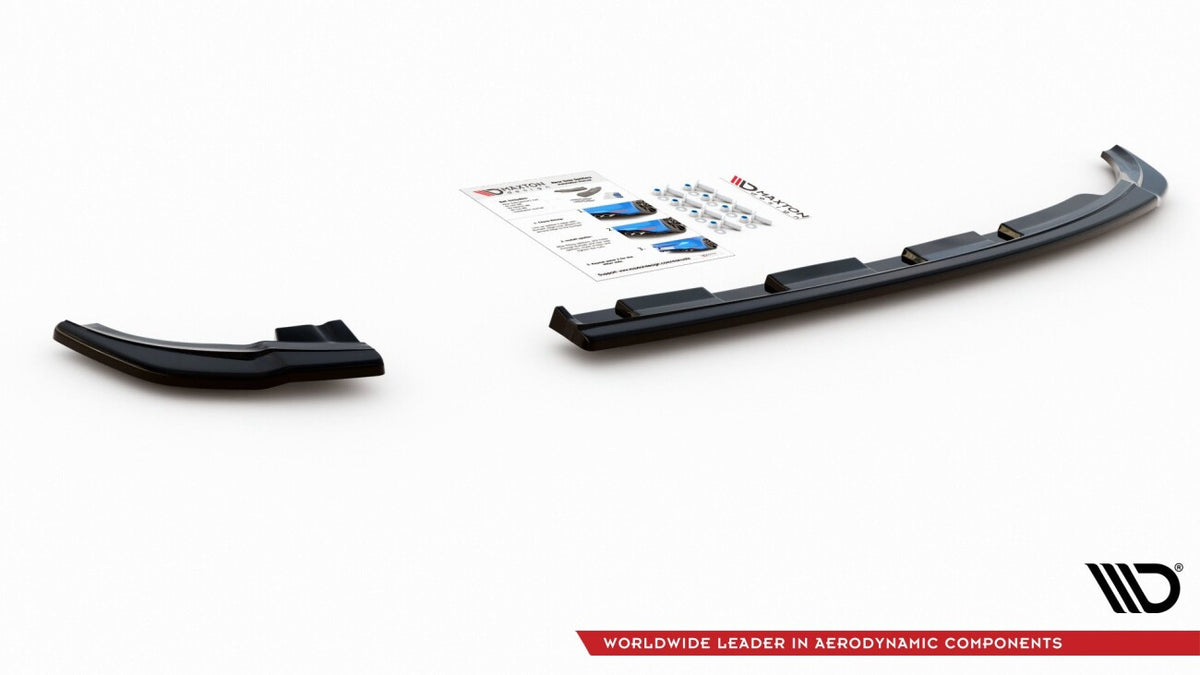 Diffusor Flaps V.2 passend für VW Polo GTI / R-line Mk6 schwarz Hochglanz