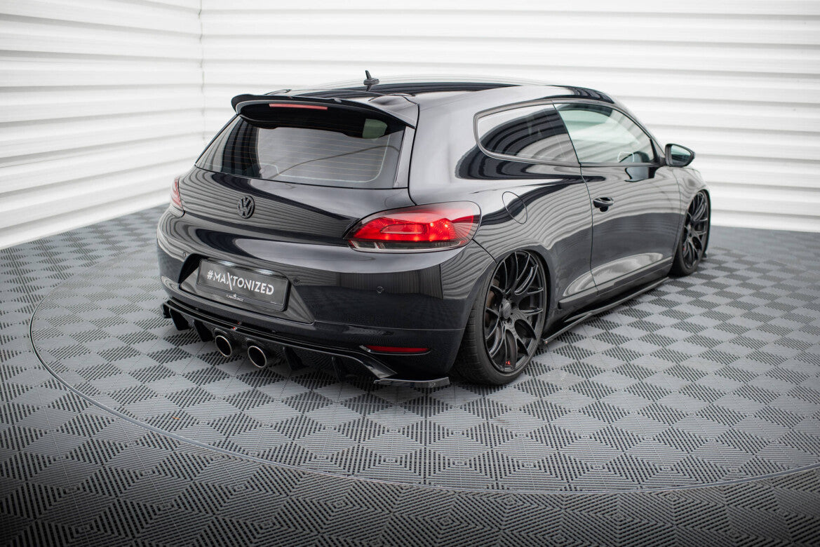 Diffusor Flaps V.2 passend für VW Scirocco Mk3 schwarz Hochglanz