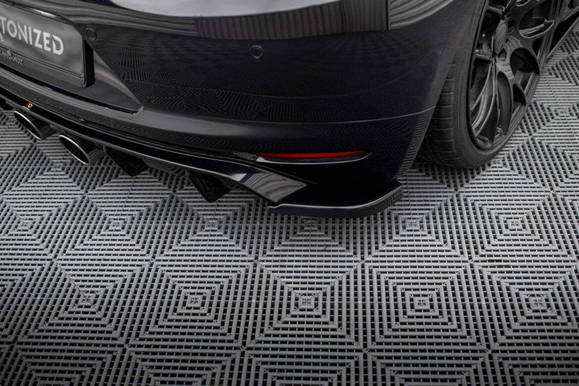 Diffusor Flaps V.2 passend für VW Scirocco Mk3 schwarz Hochglanz