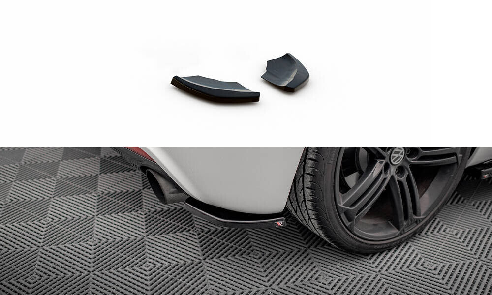 Diffusor Flaps V.2 passend für VW Scirocco R Mk3 schwarz Hochglanz