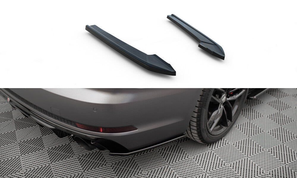 Diffusor Flaps V.3 passend für Audi A4 S-line B9 schwarz Hochglanz