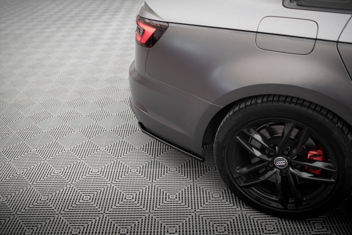 Diffusor Flaps V.3 passend für Audi A4 S-line B9 schwarz Hochglanz