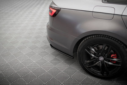 Diffusor Flaps V.3 passend für Audi A4 S-line B9 schwarz Hochglanz