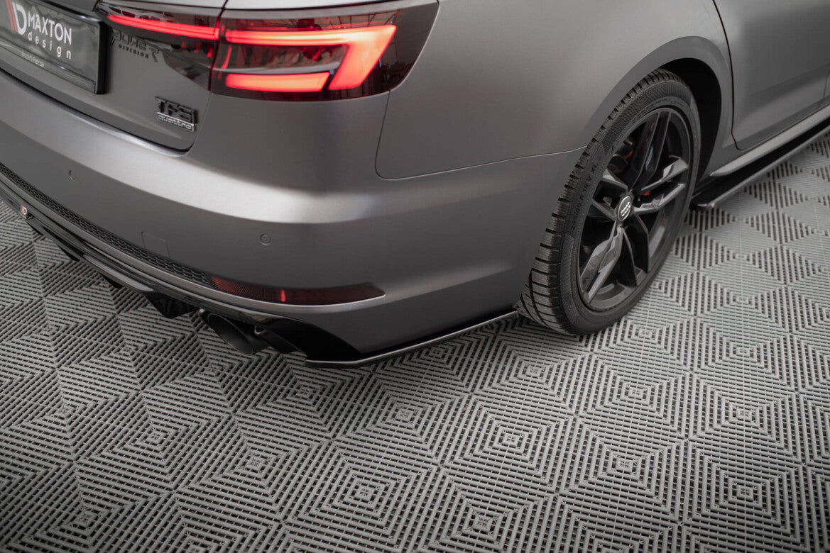Diffusor Flaps V.3 passend für Audi A4 S-line B9 schwarz Hochglanz