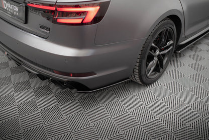 Diffusor Flaps V.3 passend für Audi A4 S-line B9 schwarz Hochglanz