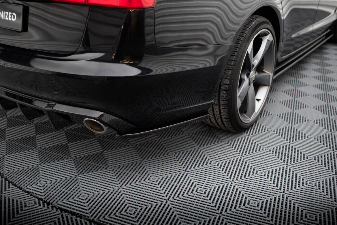 Diffusor Flaps V.3 passend für Audi A6 Avant / Limousine C7 schwarz Hochglanz