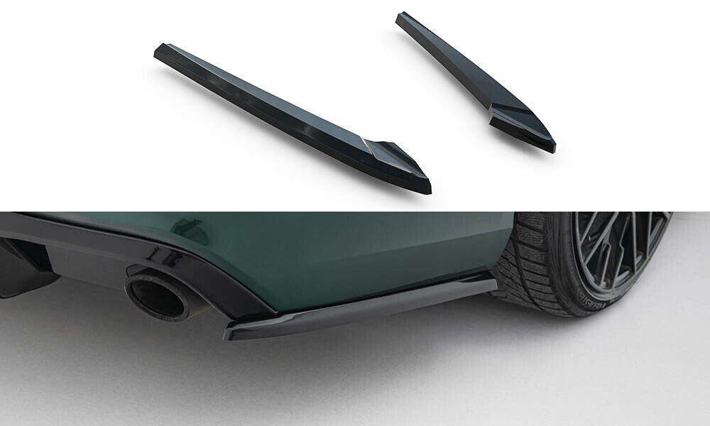 Diffusor Flaps V.3 passend für Audi A6 S-line Avant C7 schwarz Hochglanz