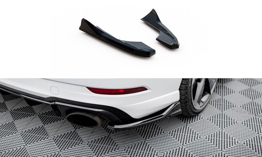 Diffusor Flaps V.3 passend für Audi RS3 Limousine 8V FL schwarz Hochglanz
