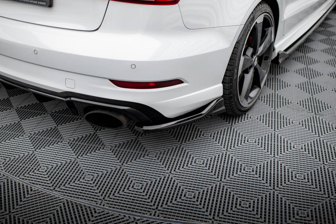 Diffusor Flaps V.3 passend für Audi RS3 Limousine 8V FL schwarz Hochglanz