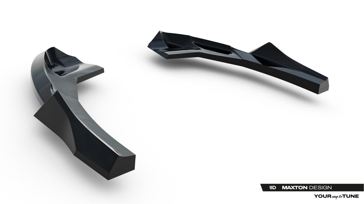 Diffusor Flaps V.3 passend für Audi RS3 Sportback 8Y Facelift schwarz Hochglanz