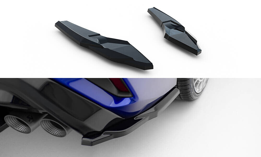 Diffusor Flaps V.3 passend für Audi S3 Limousine 8Y FL schwarz Hochglanz