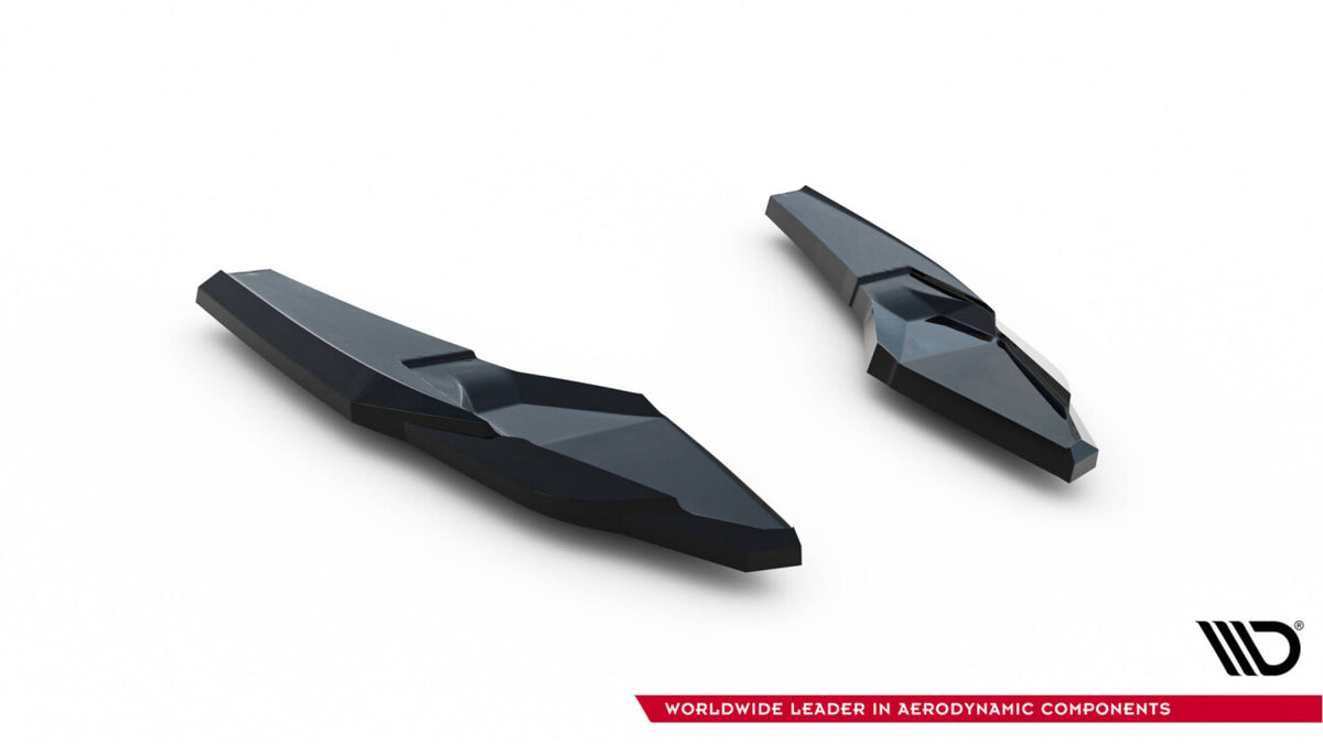 Diffusor Flaps V.3 passend für Audi S3 Limousine 8Y FL schwarz Hochglanz