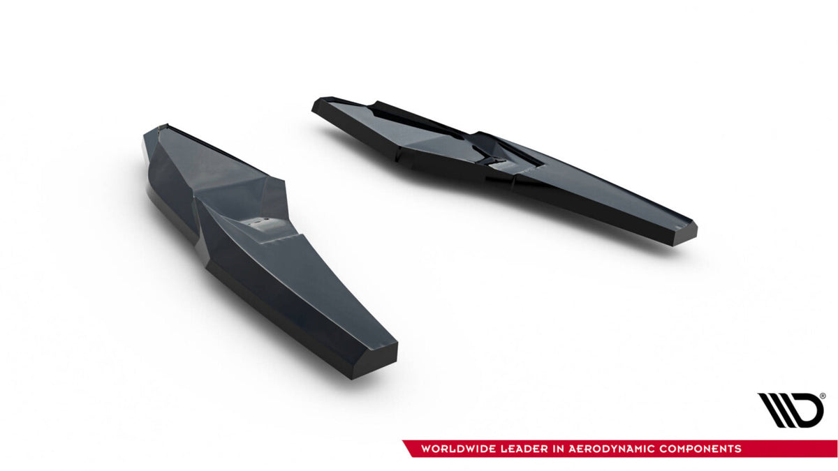 Diffusor Flaps V.3 passend für Audi S3 Limousine 8Y FL schwarz Hochglanz