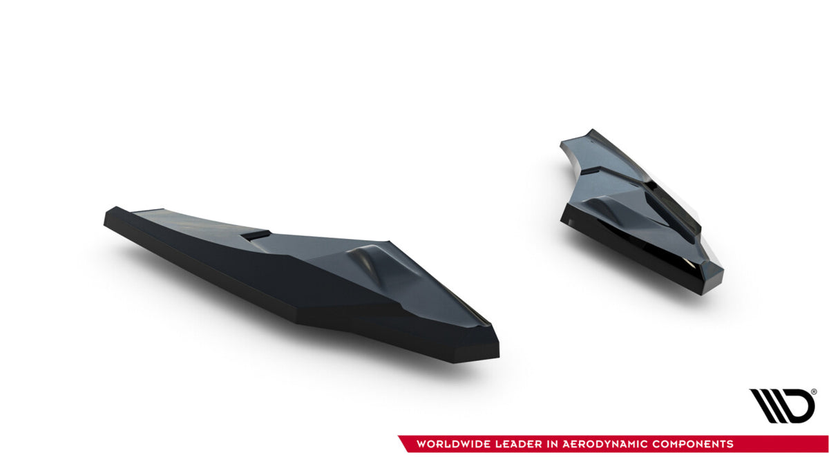Diffusor Flaps V.3 passend für Audi S3 Sportback 8Y FL schwarz Hochglanz